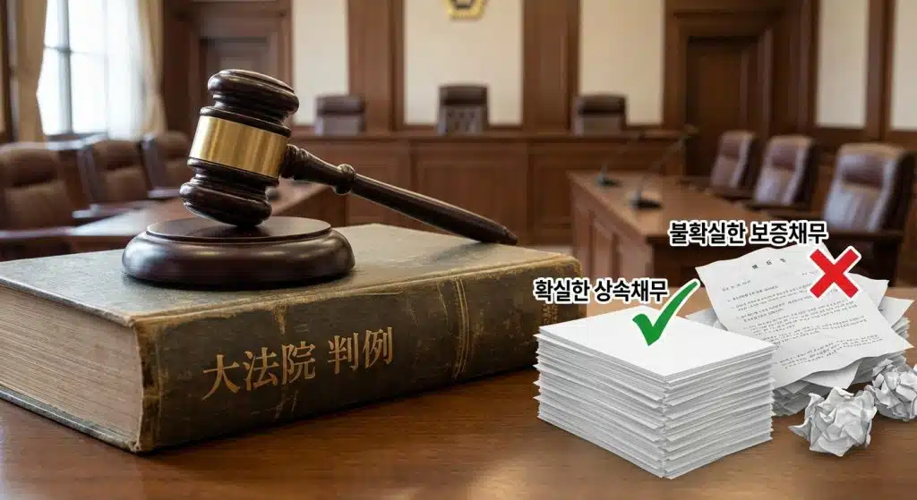 유류분 산정시 빚 계산 2